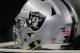 A Oakland Raiders helmet is seen on the sideline during a preseason NFL football game against the Dallas Cowboys on Saturday, Aug. 26, 2017, in Arlington, Texas. (AP Photo/Sarah Warnock)