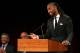 PHOENIX, ARIZONA - AUGUST 30: Wide Receiver for the Arizona Cardinals Larry Fitzgerald speaks during a memorial service to celebrate the life of of U.S. Sen. John McCain at the North Phoenix Baptist Church on August 30, 2018 in Phoenix, Arizona. Thousands are expected for the memorial which will include tributes and readings for the late senator who died August 25 at the age of 81 after a long battle with Glioblastoma, a form of brain cancer. (Photo by Justin Sullivan/Getty Images)