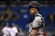 ST PETERSBURG, FL - JULY 24: Gary Sanchez #24 of the New York Yankees looks on during a game against the Tampa Bay Rays at Tropicana Field on July 24, 2018 in St Petersburg, Florida. (Photo by Mike Ehrmann/Getty Images)