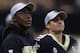 NEW ORLEANS, LA - AUGUST 30: Drew Brees #9 of the New Orleans Saints talks with Teddy Bridgewater during the game against the Los Angeles Rams at Mercedes-Benz Superdome on August 30, 2018 in New Orleans, Louisiana. (Photo by Chris Graythen/Getty Images)