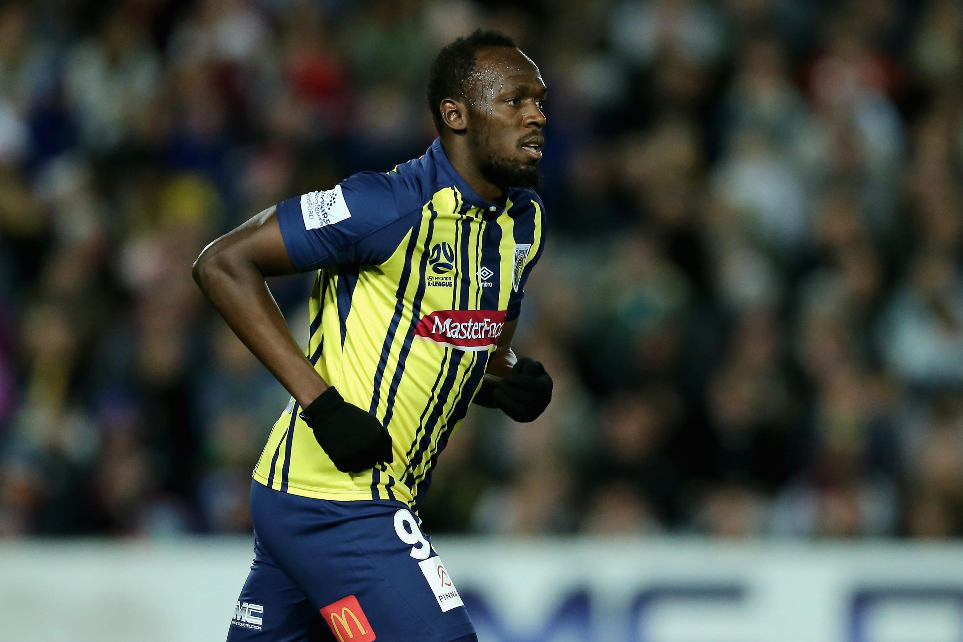 Usain Bolt scores 2 goals in first start for Central Coast Mariners