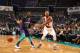 CHARLOTTE, NC - DECEMBER 16: Damian Lillard #0 of the Portland Trail Blazers passes the ball against Kemba Walker #15 of the Charlotte Hornets on December 16, 2017 at Spectrum Center in Charlotte, North Carolina. NOTE TO USER: User expressly acknowledges and agrees that, by downloading and or using this photograph, User is consenting to the terms and conditions of the Getty Images License Agreement. Mandatory Copyright Notice: Copyright 2017 NBAE (Photo by Kent Smith/NBAE via Getty Images)