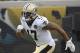 New Orleans Saints receiver Michael Floyd (17) warms up before an NFL preseason football game against the Jacksonville Jaguars Thursday, Aug. 9, 2018, in Jacksonville, Fla. (AP Photo/Phelan M. Ebenhack)