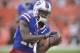 Buffalo Bills wide receiver Corey Coleman (19) warms up before an NFL football preseason game against the Cleveland Browns, Friday, Aug. 17, 2018, in Cleveland. Buffalo won 19-17. (AP Photo/David Richard)