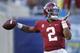 ORLANDO, FL - SEPTEMBER 01: Jalen Hurts #2 of the Alabama Crimson Tide warms up prior to the game against the Louisville Cardinals at Camping World Stadium on September 1, 2018 in Orlando, Florida. (Photo by Joe Robbins/Getty Images)