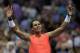 NEW YORK, NY - AUGUST 31: Rafael Nadal of Spain celebrates after winning his men's singles third round match against Karen Khachanov of Russia on Day Five of the 2018 US Open at the USTA Billie Jean King National Tennis Center on August 31, 2018 in the Flushing neighborhood of the Queens borough of New York City. (Photo by Matthew Stockman/Getty Images)