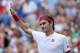 NEW YORK, NY - SEPTEMBER 01: Roger Federer of Switzerland celebrates after winning his men's singles third round match against Nick Kyrgios of Australia on Day Six of the 2018 US Open at the USTA Billie Jean King National Tennis Center on September 1, 2018 in the Flushing neighborhood of the Queens borough of New York City. (Photo by Matthew Stockman/Getty Images)