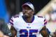 ORCHARD PARK, NY - AUGUST 26: LeSean McCoy #25 of the Buffalo Bills walks down the sideline during the first half against the Cincinnati Bengals at New Era Field on August 26, 2018 in Orchard Park, New York. Cincinnati defeats Buffalo 26-13 in the preseason matchup. (Photo by Brett Carlsen/Getty Images)