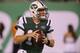 EAST RUTHERFORD, NJ - AUGUST 24: Quarterback Sam Darnold #14 of the New York Jets in action against the New York Giants on August 24, 2018, at MetLife Stadium in East Rutherford, NJ. (Photo by Al Pereira/ Getty Images)