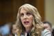 USA Gymnastics President and CEO Kerry Perry testifies before the House Commerce Oversight and Investigations Subcommittee about the Olympic community's ability to protect athletes from sexual abuse, on Capitol Hill in Washington, Wednesday, May 23, 2018. (AP Photo/J. Scott Applewhite)