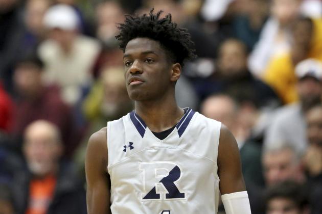 The Ranney School's Bryan Antoine #1 in action against Mount Saint Joseph during a high school basketball game at the Hoophall Classic, Sunday, January 14, 2018, in Springfield,MA. (AP Photo/Gregory Payan)