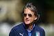 FLORENCE, ITALY - SEPTEMBER 03: Head coach Italy Roberto Mancini looks on during a Italy training session at Centro Tecnico Federale di Coverciano on September 3, 2018 in Florence, Italy. (Photo by Claudio Villa/Getty Images)