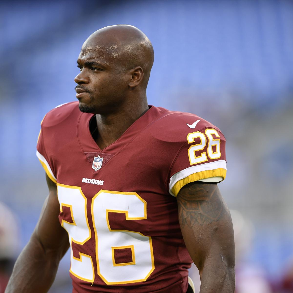 Adrian Peterson Named Redskins' Starting RB for Week 1; Says Doubters Fuel Him ...