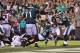 PHILADELPHIA, PA - SEPTEMBER 06: Jay Ajayi #26 of the Philadelphia Eagles rushes for a 1-yard touchdown during the third quarter against the Atlanta Falcons at Lincoln Financial Field on September 6, 2018 in Philadelphia, Pennsylvania. (Photo by Brett Carlsen/Getty Images)