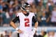 PHILADELPHIA, PA - SEPTEMBER 06: Matt Ryan #2 of the Atlanta Falcons looks on before the game against the Philadelphia Eagles at Lincoln Financial Field on September 6, 2018 in Philadelphia, Pennsylvania. (Photo by Mitchell Leff/Getty Images)