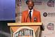 SPRINGFIELD, MA - SEPTEMBER 6: Hall of Fame Inductees Ray Allen speaks during the Class of 2018 Press Event as part of the 2018 Basketball Hall of Fame Enshrinement Ceremony on September 6, 2018 at the Naismith Memorial Basketball Hall of Fame in Springfield, Massachusetts. NOTE TO USER: User expressly acknowledges and agrees that, by downloading and/or using this photograph, user is consenting to the terms and conditions of the Getty Images License Agreement. Mandatory Copyright Notice: Copyright 2018 NBAE (Photo by Nathaniel S. Butler/NBAE via Getty Images)