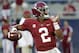 Alabama quarterback Jalen Hurts warms up before the first half of an NCAA college football game, Saturday, Sept. 1, 2018, in Orlando, Fla. (AP Photo/John Raoux)