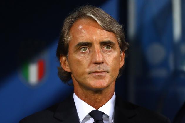 BOLOGNA, ITALY - SEPTEMBER 07:  Head coach of Italy Roberto Mancini looks on before the UEFA Nations League A group three match between Italy and Poland at Stadio Renato Dall'Ara on September 7, 2018 in Bologna, Italy.  (Photo by Marco Luzzani/Getty Images)