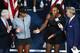 NEW YORK, NY - SEPTEMBER 08: Serena Williams of the United States reacts while being interviewed after her defeat in the Women's Singles finals match to Naomi Osaka of Japan on Day Thirteen of the 2018 US Open at the USTA Billie Jean King National Tennis Center on September 8, 2018 in the Flushing neighborhood of the Queens borough of New York City. (Photo by Al Bello/Getty Images)