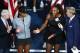 NEW YORK, NY - SEPTEMBER 08: Serena Williams of the United States reacts while being interviewed after her defeat in the Women's Singles finals match to Naomi Osaka of Japan on Day Thirteen of the 2018 US Open at the USTA Billie Jean King National Tennis Center on September 8, 2018 in the Flushing neighborhood of the Queens borough of New York City. (Photo by Al Bello/Getty Images)