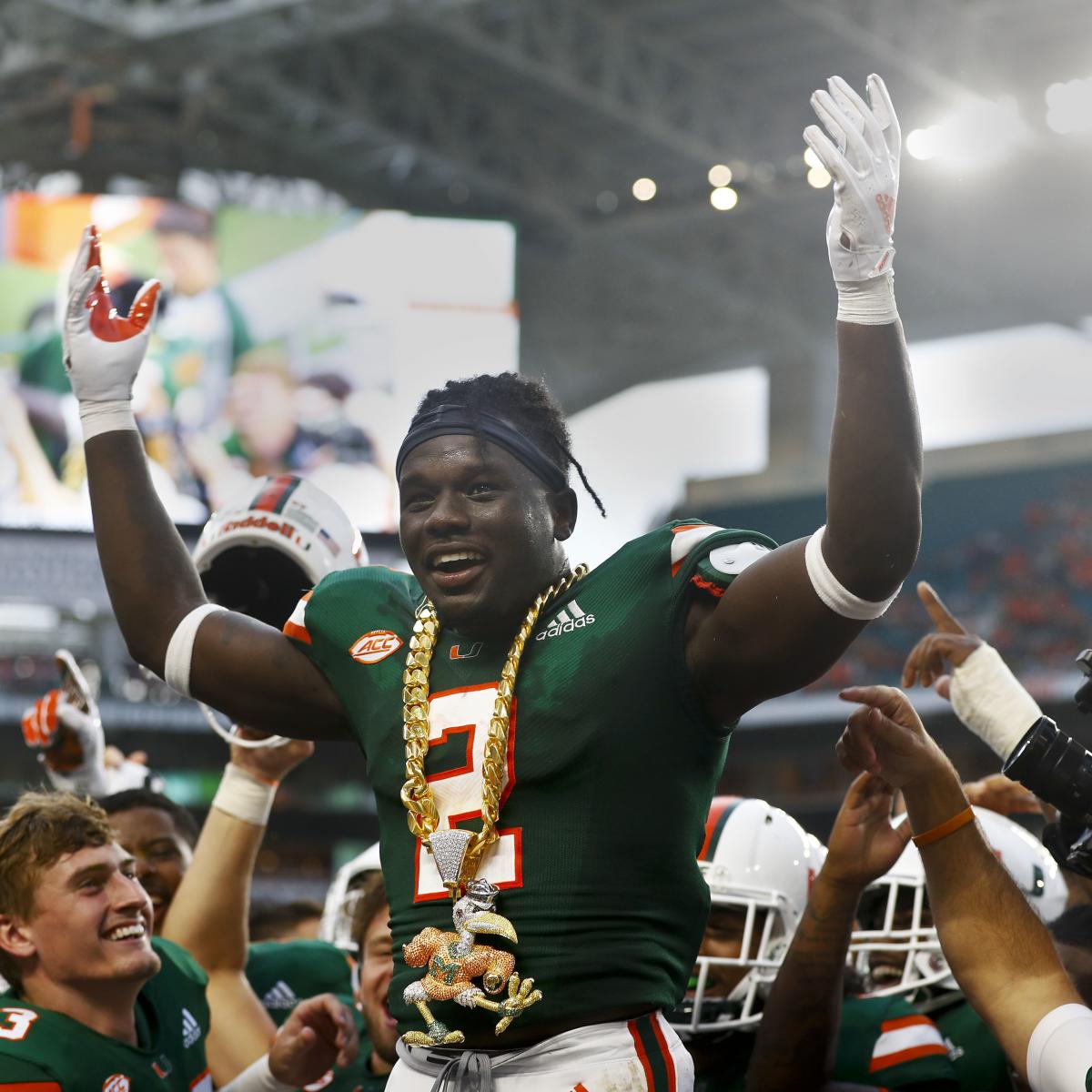 Miami Football Debuts New Turnover Chain Featuring 4000 Stones News Scores Highlights 