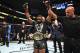 DALLAS, TX - SEPTEMBER 08: UFC welterweight champion Tyron Woodley celebrates after defeating Darren Till of England in their UFC welterweight championship fight during the UFC 228 event at American Airlines Center on September 8, 2018 in Dallas, Texas. (Photo by Josh Hedges/Zuffa LLC/Zuffa LLC via Getty Images)