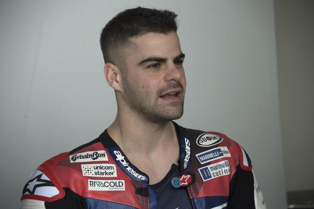 DOHA, QATAR - MARCH 15:  Romano Fenati of Italy and Marinelli Snipers Team  smiles in paddock during the  MotoGP of Qatar - Previews at Losail Circuit on March 15, 2018 in Doha, Qatar.  (Photo by Mirco Lazzari gp/Getty Images)