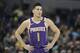 Phoenix Suns' Devin Booker in action during the first half of an NBA basketball game against the Indiana Pacers, Wednesday, Jan. 24, 2018, in Indianapolis. (AP Photo/Darron Cummings)