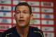 Switzerland's defender Stephan Lichtsteiner takes part in a press conference at the King Power stadium in Leicester, central England on September 10, 2018 on the eve of their friendly international match against England. (Photo by Paul ELLIS / AFP) / NOT FOR MARKETING OR ADVERTISING USE / RESTRICTED TO EDITORIAL USE (Photo credit should read PAUL ELLIS/AFP/Getty Images)