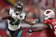 GLENDALE, AZ - NOVEMBER 26: Running back T.J. Yeldon #24 of the Jacksonville Jaguars rushes the football against the Arizona Cardinals during the first half of the NFL game at the University of Phoenix Stadium on November 26, 2017 in Glendale, Arizona. The Cardinals defeated the Jaguars 27-24. (Photo by Christian Petersen/Getty Images)