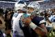 CHARLOTTE, NC - SEPTEMBER 09: Dak Prescott #4 of the Dallas Cowboys greets Cam Newton #1 of the Carolina Panthers after their game at Bank of America Stadium on September 9, 2018 in Charlotte, North Carolina. (Photo by Streeter Lecka/Getty Images)