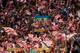 Girona's football fans hold scarves before the Spanish league football match Girona FC vs FC Barcelona at the Montilivi stadium in Girona on September 23, 2017.
Spain's Prime Minister Mariano Rajoy asked Catalan separatist leaders today to own up they can't hold an outlawed independence referendum after a crackdown dealt them a serious blow this week. / AFP PHOTO / Josep LAGO (Photo credit should read JOSEP LAGO/AFP/Getty Images)
