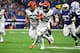 INDIANAPOLIS, IN - SEPTEMBER 09: Joe Mixon #28 of the Cincinnati Bengals runs the ball at the game against the Indianapolis Colts at Lucas Oil Stadium on September 9, 2018 in Indianapolis, Indiana. (Photo by Bobby Ellis/Getty Images)