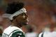 LANDOVER, MD - AUGUST 16: Wide receiver Terrelle Pryor #1 of the New York Jets looks on during a preseason game against the Washington Redskins at FedExField on August 16, 2018 in Landover, Maryland. (Photo by Patrick McDermott/Getty Images)
