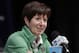 Notre Dame head coach Muffet McGraw responds to a question during a news conference for the women's NCAA Final Four college basketball tournament, Saturday, March 31, 2018, in Columbus, Ohio. Notre Dame faces Mississippi State in the national championship game on Sunday. (AP Photo/Tony Dejak)