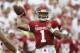 Oklahoma quarterback Kyler Murray (1) throws during an NCAA college football game between UCLA and Oklahoma in Norman, Okla., Saturday, Sept. 8, 2018. (AP Photo/Sue Ogrocki)