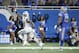 DETROIT, MI - SEPTEMBER 10: Darron Lee #58 of the New York Jets returns an interception for a touchdown during the game against the Detroit Lions at Ford Field on September 10, 2018 in Detroit, Michigan. The Jets won 48-17. (Photo by Joe Robbins/Getty Images)