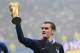 France's forward Antoine Griezmann lifts the Fifa World Cup trophy after the Russia 2018 World Cup final football match between France and Croatia at the Luzhniki Stadium in Moscow on July 15, 2018. - France won the World Cup for the second time in their history after beating Croatia 4-2 in the final in Moscow's Luzhniki Stadium on Sunday. (Photo by Jewel SAMAD / AFP) / RESTRICTED TO EDITORIAL USE - NO MOBILE PUSH ALERTS/DOWNLOADS (Photo credit should read JEWEL SAMAD/AFP/Getty Images)