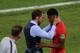 MOSCOW, RUSSIA - JULY 03: Gareth Southgate, Manager of England istructs Marcus Rashford of England during the 2018 FIFA World Cup Russia Round of 16 match between Colombia and England at Spartak Stadium on July 3, 2018 in Moscow, Russia. (Photo by Laurence Griffiths/Getty Images)