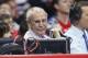 Play-by-play announcer Ralph Lawler works the NBA basketball game courtside between the Memphis Grizzlies and Los Angeles Clippers at the Staples Center, Saturday, April 11, 2015, in Los Angeles. (AP Photo/Danny Moloshok)
