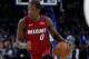 Miami Heat's Josh Richardson in action during the first half in Game 2 of a first-round NBA basketball playoff series against the Philadelphia 76ers, Monday, April 16, 2018, in Philadelphia. The Heat won 113-103. (AP Photo/Chris Szagola)