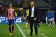 Real Madrid's French coach Zinedine Zidane (R) gives instructions to his players next to Atletico Madrid's French forward Antoine Griezmann during the UEFA Champions League final football match between Real Madrid and Atletico Madrid at San Siro Stadium in Milan, on May 28, 2016. / AFP / GERARD JULIEN (Photo credit should read GERARD JULIEN/AFP/Getty Images)
