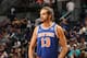 CHARLOTTE, NC - DECEMBER 18: Joakim Noah #13 of the New York Knicks looks on during the game against the Charlotte Hornets on December 18, 2017 at Spectrum Center in Charlotte, North Carolina. NOTE TO USER: User expressly acknowledges and agrees that, by downloading and or using this photograph, User is consenting to the terms and conditions of the Getty Images License Agreement. Mandatory Copyright Notice: Copyright 2017 NBAE (Photo by Brock Williams-Smith/NBAE via Getty Images)