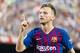 BARCELONA, SPAIN - SEPTEMBER 02: Ivan Rakitic of FC Barcelona gestures during the La Liga 2018-19 match between FC Barcelona and SD Huesca at Camp Nou on 02 September 2018 in Barcelona, Spain. (Photo by Power Sport Images/Getty Images)