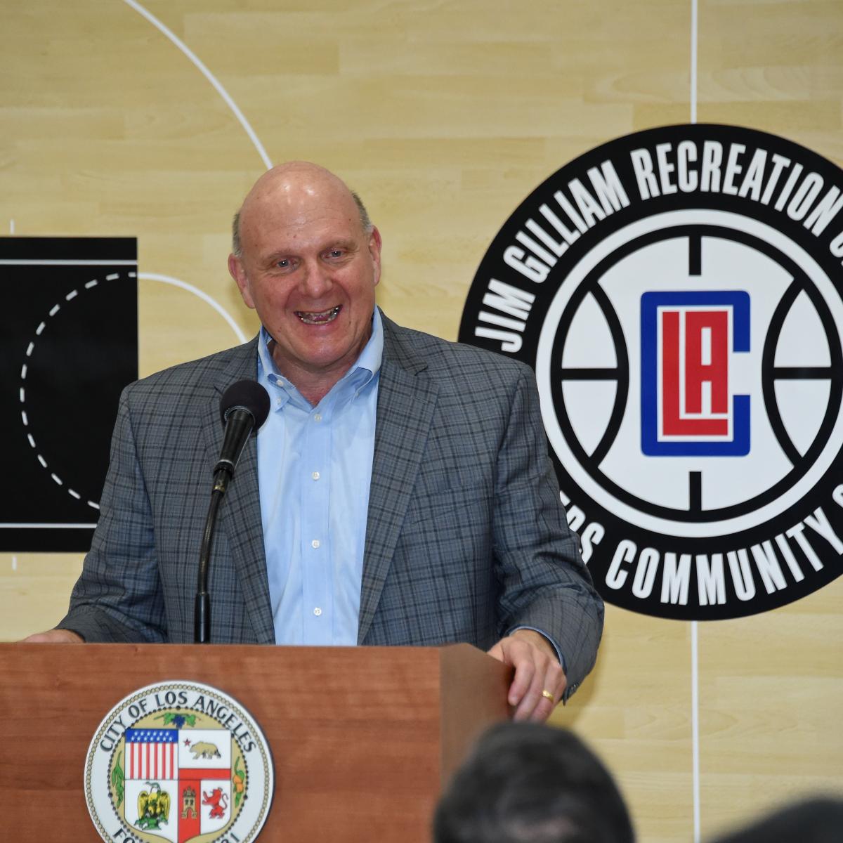 Steve Ballmer on Protests During Anthem: 'Players Should Express Themselves' | Bleacher Report | Latest News, Videos and Highlights