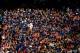 BOSTON, MA - SEPTEMBER 15: Fans of the New York Mets cheer during a game against the Boston Red Sox on September 15, 2018 at Fenway Park in Boston, Massachusetts. (Photo by Billie Weiss/Boston Red Sox/Getty Images)