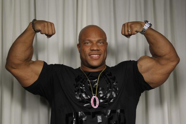 2012 Mr. Olympia, Phil Heath, poses for a portrait Wednesday, September 18, 2013, in Los Angeles. Heath's quest for the Olympia title is the focal point of director, Vlad Yudin's bodybuilding documentary,
