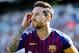 SAN SEBASTIAN, SPAIN - SEPTEMBER 15: Lionel Messi of FC Barcelona during the La Liga Santander match between Real Sociedad v FC Barcelona at the Estadio Anoeta on September 15, 2018 in San Sebastian Spain (Photo by David S. Bustamante/Soccrates/Getty Images)