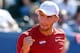 Croatia's tennis player Borna Coric celebrates a point against his opponent US Frances Tiafoe during the Davis Cup semi-final tennis match between Croatia and the US at Sport Centre Visnjik in Zadar on September 16, 2018. (Photo by STR / AFP) (Photo credit should read STR/AFP/Getty Images)