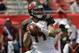 Tampa Bay Buccaneers quarterback Ryan Fitzpatrick (14) looks to pass,during the first half of an NFL football against the Philadelphia Eagles, Sunday, Sept. 16, 2018, in Tampa, Fla. (AP Photo/Chris O'Meara)